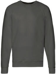 Fruit of the Loom Férfi pulóver hosszú ujjú Fruit of the Loom Lightweight Raglan Sweat - S, Világos grafitszürke