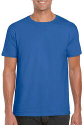 Gildan Férfi póló Rövid ujjú Gildan Softstyle Ring Spun T-Shirt - 2XL, Királykék
