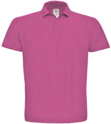 B and C Férfi galléros póló rövid ujjú B&C Piqué Polo Shirt - PUI10 - 2XL, Fuchsia