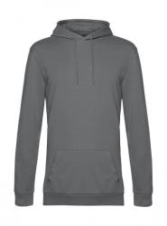 B&C Collection Férfi kapucnis hosszú ujjú pulóver B and C #Hoodie French Terry L, Elefánt szürke