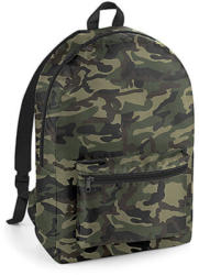 BagBase Hátizsák Bag Base Packaway Backpack - Egy méret, Jungle Camo/Fekete