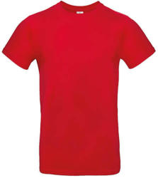 B and C Férfi rövid ujjú póló B&C #E190 T-Shirt -3XL, Piros