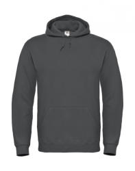 B&C Collection Férfi kapucnis hosszú ujjú pulóver B and C ID. 003 Cotton Rich Hooded Sweatshirt S, Anthracite