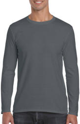 Gildan Férfi póló Hosszú ujjú Gildan Gildan Mens Softstyle Long Sleeve Tee - 2XL, Szénszürke