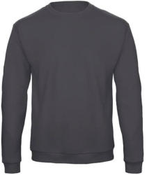 B&C Collection Férfi Felső hosszú ujjú B&C Crewneck Sweatshirt Unisex - WUI23 - S, Anthracite