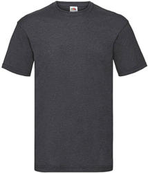 Fruit of the Loom Férfi póló Rövid ujjú Fruit of the Loom Valueweight Tee - S, Sötét heather szürke