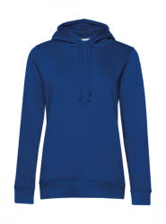 B&C Collection Női kapucnis hosszú ujjú organikus pulóver B and C Organic Hooded /women 2XL, Királykék