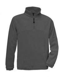 B&C Collection Férfi hosszú ujjú polár B and C Highlander+ 1/4 Zip Fleece Top XS, Szénszürke