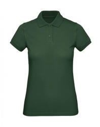 B and C Női rövid ujjú organikus galléros póló B and C Organic Inspire Polo /women 2XL, Sötétzöld