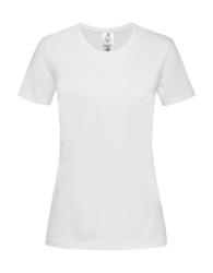 Stedman Női rövid ujjú organikus póló Stedman Classic-T Organic Fitted Women S, Fehér