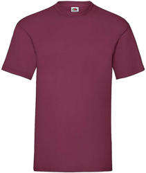 Fruit of the Loom Férfi póló Rövid ujjú Fruit of the Loom Valueweight Tee - 2XL, Burgundi vörös