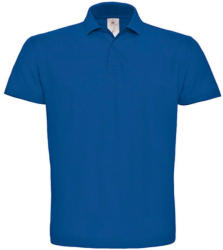 B and C Férfi galléros póló rövid ujjú B&C Piqué Polo Shirt - PUI10 - M, Királykék