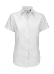 B&C Collection Női rövid ujjú blúz B and C Oxford SSL/women Shirt XS, Fehér