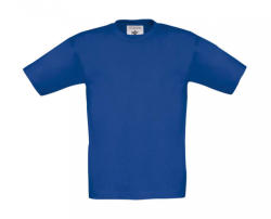 B&C Collection Gyerek rövid ujjú póló B and C Exact 150/kids T-Shirt 3/4 (98/104), Királykék