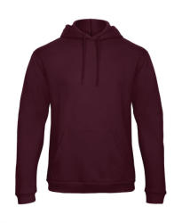 B&C Collection Férfi kapucnis hosszú ujjú pulóver B and C ID. 203 50/50 Hooded Sweatshirt Unisex M, Burgundi vörös