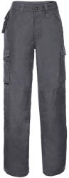 Russell Férfi nadrág munkaruha Russell Europe Heavy Duty Workwear Trouser Hossza 30" 40" (101cm), Konvoj szürke