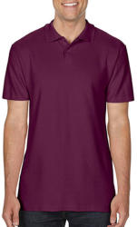 Gildan Férfi Galléros póló Rövid ujjú Gildan Softstyle Adult Double Pique Polo - S, Maroon