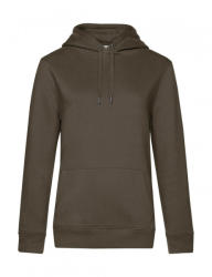 B&C Collection Női kapucnis hosszú ujjú pulóver B and C QUEEN Hooded /women XS, Khaki