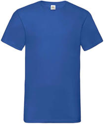 Fruit of the Loom Férfi póló Rövid ujjú Fruit of the Loom Valueweight V-Neck-Tee - 2XL, Királykék