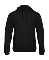 B&C Collection Férfi kapucnis hosszú ujjú pulóver B and C ID. 203 50/50 Hooded Sweatshirt Unisex L, Fekete