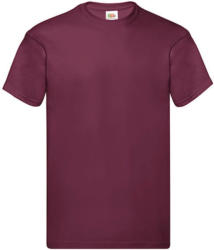 Fruit of the Loom Férfi póló Rövid ujjú Fruit of the Loom Original Full Cut T-Shirt - L, Burgundi vörös