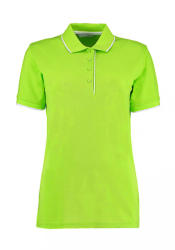Kustom Kit Női rövid ujjú galléros póló Kustom Kit Women's Classic Fit Essential Polo 2XL, Lime zöld zöld/Fehér