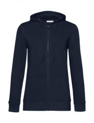 B&C Collection Női kapucnis hosszú ujjú organikus pulóver B and C Organic Zipped Hooded /women XL, Sötétkék (navy)