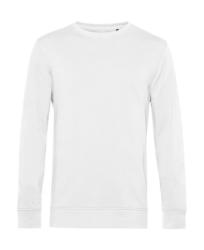 B&C Collection Uniszex hosszú ujjú organikus pulóver B and C Organic Crew Neck French Terry L, Fehér
