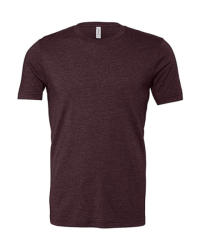 Bella Canvas Uniszex rövid ujjú póló Bella Canvas Unisex Heather CVC Short Sleeve Tee S, Heather Maroon