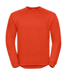 Russell Uniszex hosszú ujjú pulóver munkaruha Russell Europe Workwear Set-In Sweatshirt XS, Narancssárga