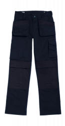 B and C Uniszex nadrág munkaruha B and C Performance Pro Workwear Trousers 28", Sötétkék (navy)