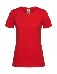 Stedman Női rövid ujjú organikus póló Stedman Classic-T Organic Fitted Women XL, Piros