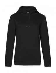 B&C Collection Női kapucnis hosszú ujjú pulóver B and C QUEEN Hooded /women S, Teljesen fekete