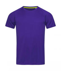 Stedman Férfi rövid ujjú póló Stedman Active 140 Raglan Men 2XL, Mély lilac