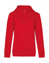B&C Collection Női kapucnis hosszú ujjú pulóver B and C QUEEN Hooded /women M, Piros
