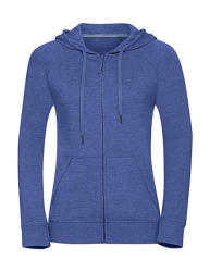 Russell Női kapucnis hosszú ujjú pulóver Russell Europe Ladies' HD Zipped Hood Sweat XS, Kék marl