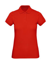 B and C Női rövid ujjú organikus galléros póló B and C Organic Inspire Polo /women M, Tűzpiros