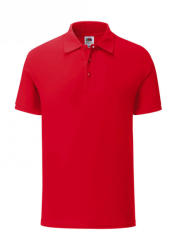 Fruit of the Loom Uniszex rövid ujjú galléros póló Fruit of the Loom 65/35 Tailored Fit Polo S, Piros