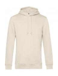 B&C Collection Férfi kapucnis hosszú ujjú organikus pulóver B and C Organic Hooded S, Törtfehér