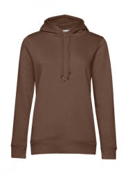 B&C Collection Női kapucnis hosszú ujjú organikus pulóver B and C Organic Hooded /women M, Mocha