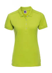 Russell Europe Női rövid ujjú galléros póló Russell Europe Ladies' Fitted Stretch Polo 2XL, Lime zöld
