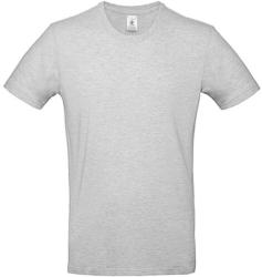 B and C Férfi rövid ujjú póló B&C #E190 T-Shirt -S, Hamuszürke