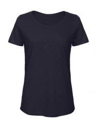 B and C Női rövid ujjú organikus póló B and C Organic Inspire Slub /women T-shirt XL, Chic Sötétkék (navy)