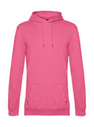 B&C Collection Férfi kapucnis hosszú ujjú pulóver B and C #Hoodie French Terry XS, Rózsaszín Fizz