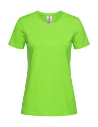 Stedman Női rövid ujjú organikus póló Stedman Classic-T Organic Fitted Women M, Kiwi zöld