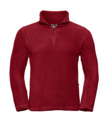 Russell Uniszex hosszú ujjú felső Russell Europe Quarter Zip Outdoor Fleece XS, Piros