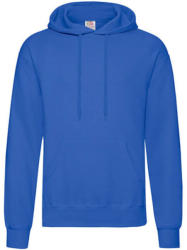 Fruit of the Loom Férfi Pulóver Kapucnis Hosszú ujjú Fruit of the Loom Classisc Hooded Sweat - L, Királykék