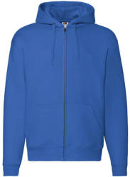 Fruit of the Loom Férfi Pulóver Kapucnis Hosszú ujjú Fruit of the Loom Premium Hooded Zip Sweat - M, Királykék