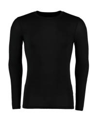 Kustom Kit Férfi hosszú ujjú póló Kustom Kit Warmtex Base Layer LS 2XS, Fekete