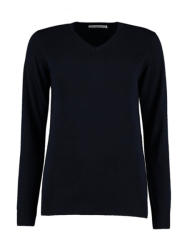 Kustom Kit Női hosszú ujjú kötött felső Kustom Kit Women's Classic Fit Arundel Sweater 3XL, Sötétkék (navy)